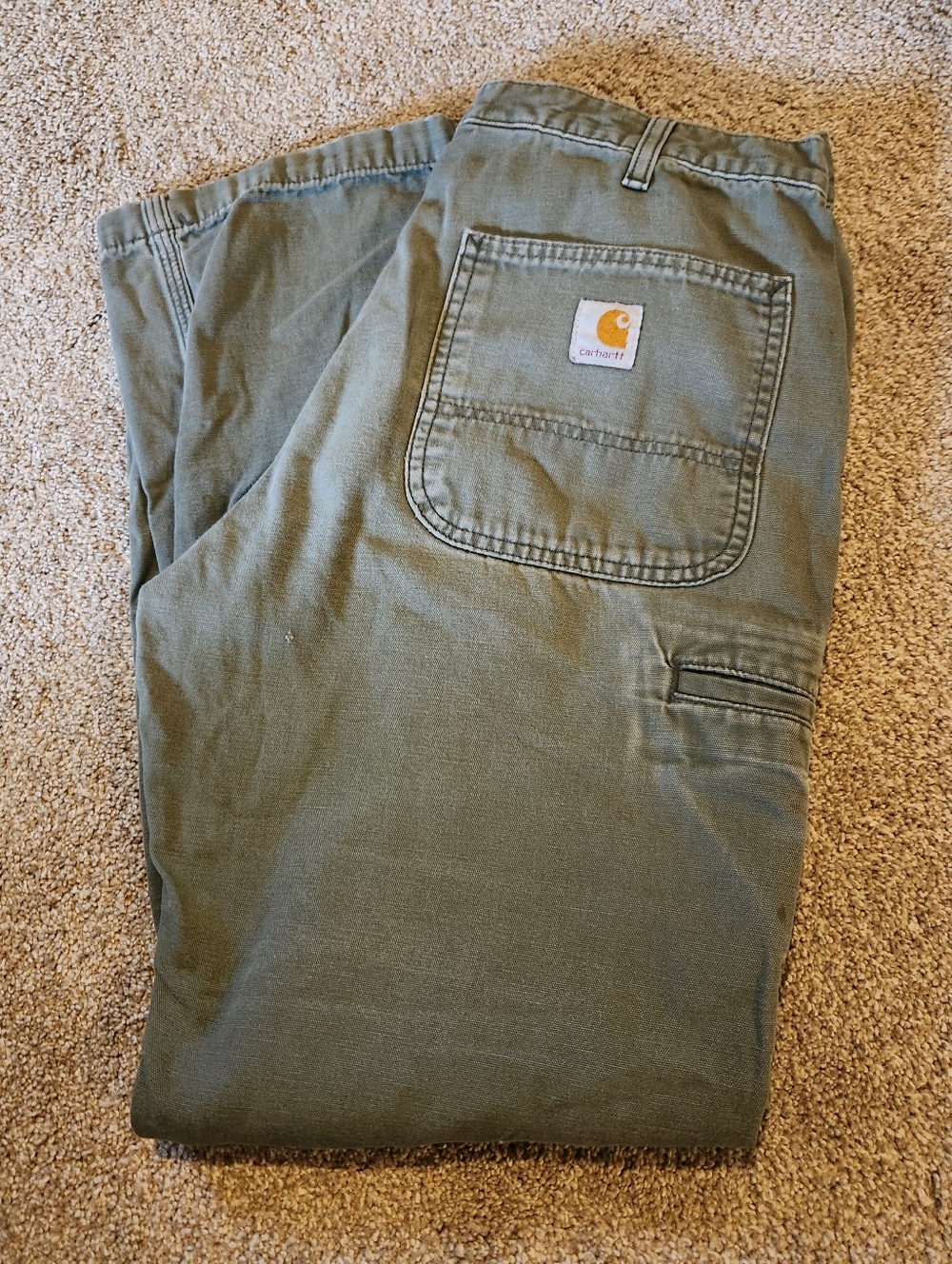 Men’s Charhartt Relaxed Fit Size 32x32 Green Rugged
